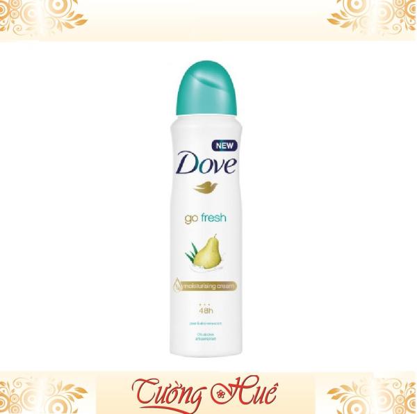 Xịt Khử Mùi Dove Go Fresh Lê Pear & Aloe Vera Moisturising Cream 48H - 150ml