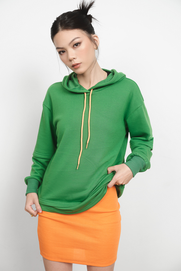 [NHẬP MÃ NOVFALAZSOCIAL02 GIẢM 40K ĐƠN 199K  ] Áo hoodie Maybi rộng thun có nón