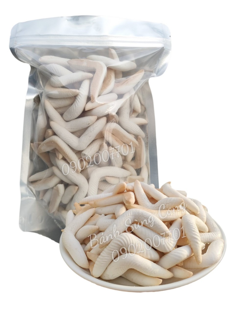 Bánh men sùng cong - Bánh Tuổi Thơ - 500g/1 Kg- Đồ Ăn Vặt