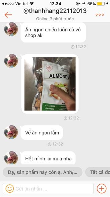 1kg hạnh nhân rang bơ ngon giòn
