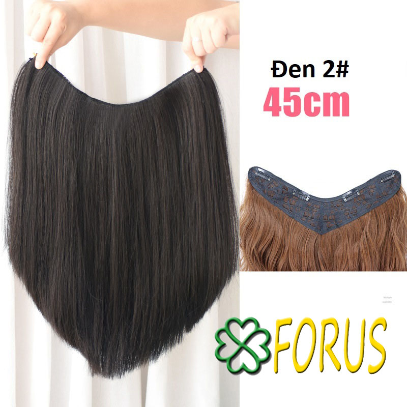 Tóc giả kẹp V thẳng, kẹp dải chữ V thẳng, kẹp V thẳng V45T Sỉ 55k