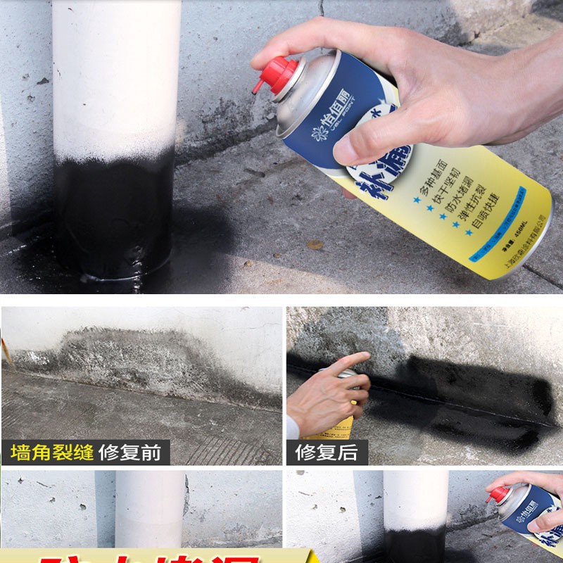 Bình Xịt Chống thấm Chống Dột Waterproof Spray Polyurethane độ trên 10 năm ngăn ngừa thấm mọi khe rạn nứt