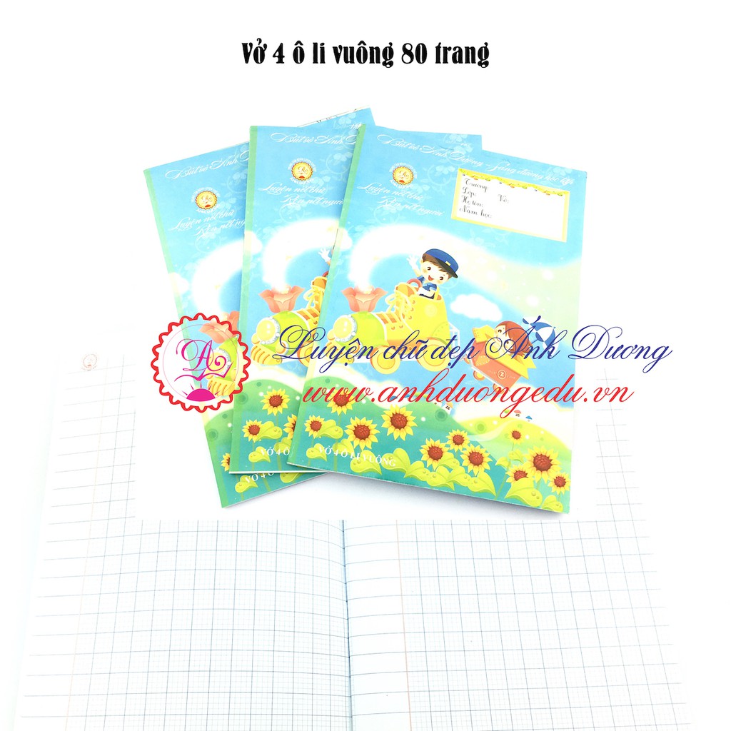 Vở ô li Ánh Dương 80 trang