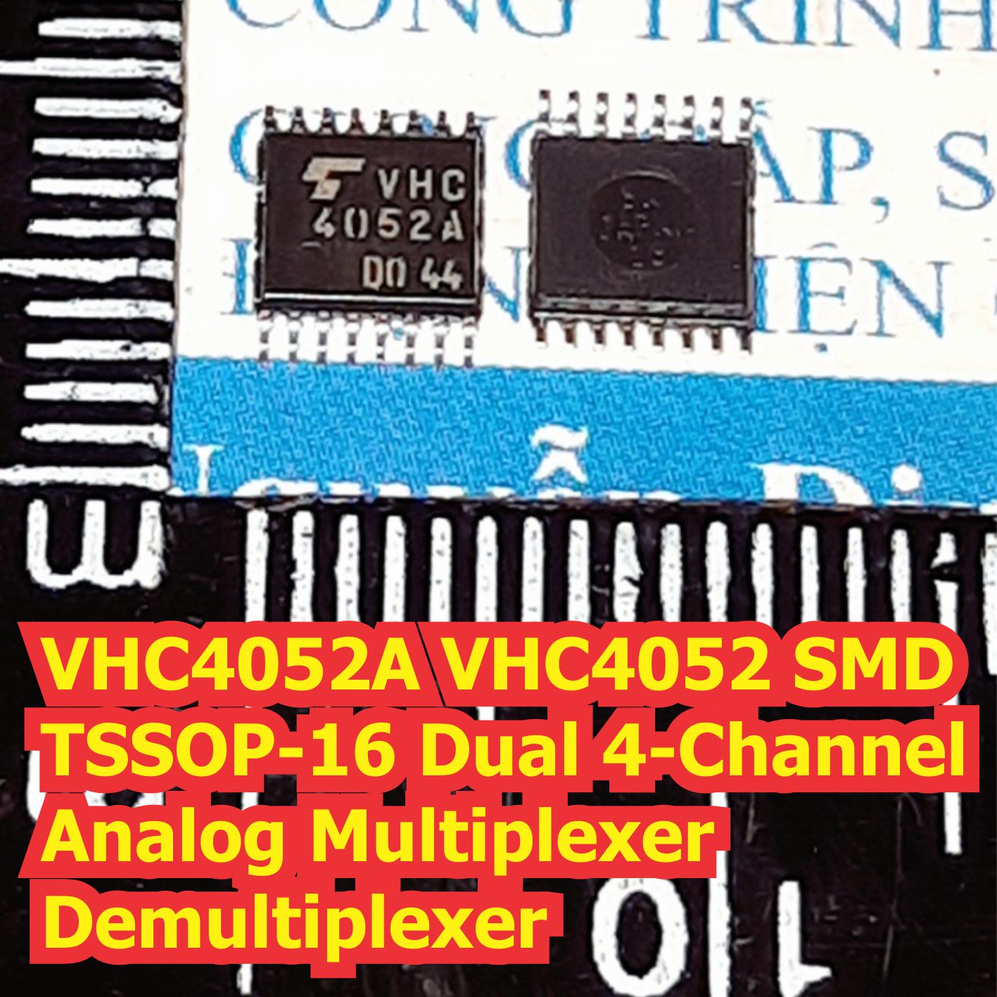 2 con tc74vhc4052aft vhc4052a vhc4052 smd tssop-16 dual 4-channel analog multiplexer/demultiplexer kde7435
