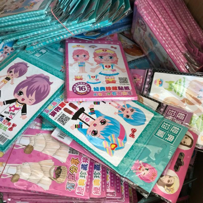 HÌNH DÁN THỜI TRANG 10 QUYỂN CÁC MẦU