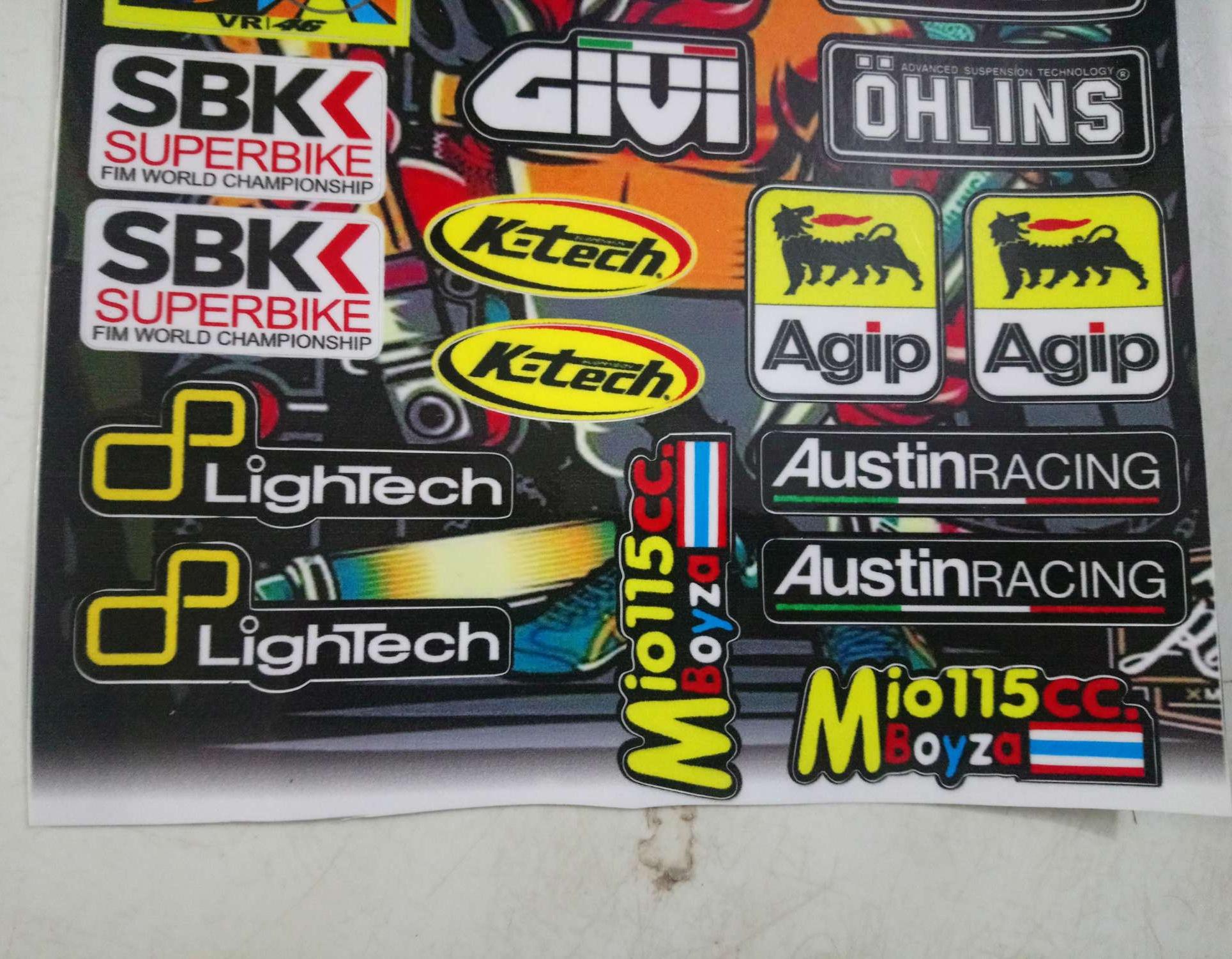 tem tấm logo dán xe máy trọn bộ 18x25cm