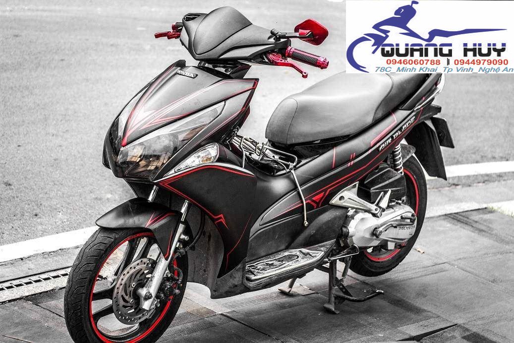 Tem Trùm Airblade Đen Chỉ Đỏ Slider,Team Decal AB 2011