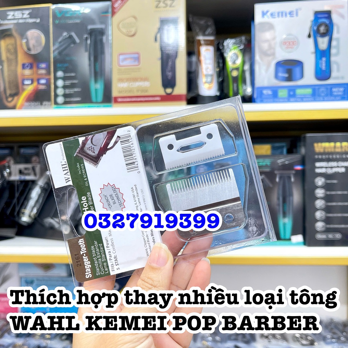 Wahl Bộ Lưỡi Kép Sứ Tông Đơ WAHL - Lưỡi Kép Sứ Độ Bền Cao Sắc Bén Thoáng Xông Tóc - Thay Thế Lưỡi Tông Đơ Cũ Bị Hư - Tiết Kiệm Chi Phí Tối Đa