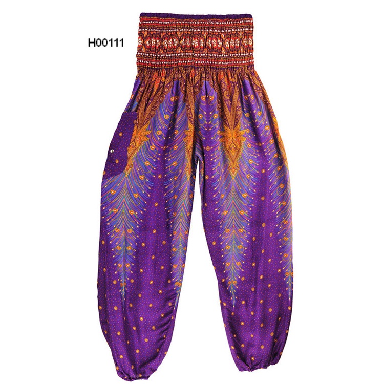 Quần alibaba, yoga, harem, boho mặc nhà, thể thao H00111