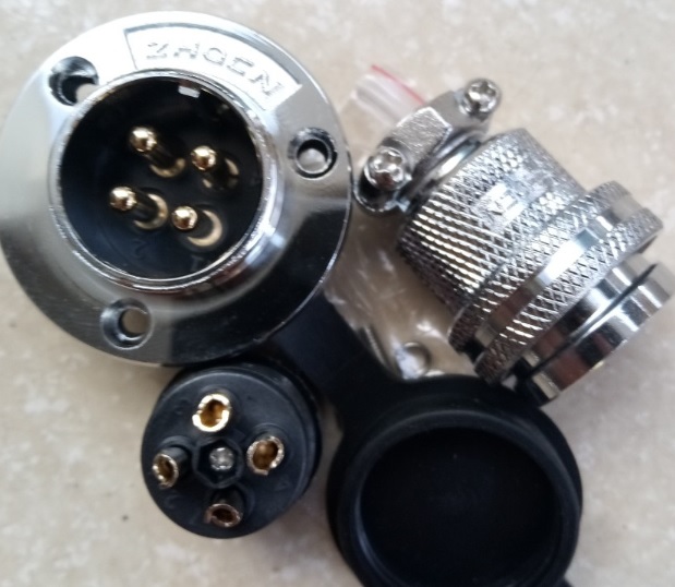 Bộ giắc cắm đực và cái M25 4 chân