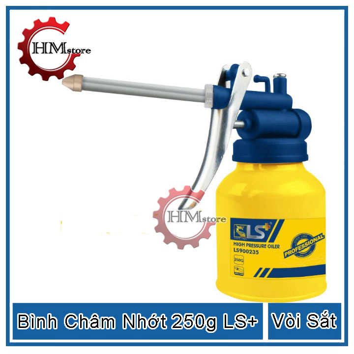Bình tra nhớt ls+ - bình bơm nhớt, bình châm dầu nhớt, bình xịt dầu nhớt, dụng cụ sửa xe máy - nhiều trọng lượng 250g 350g - thương hiệu ls+ - hải my store