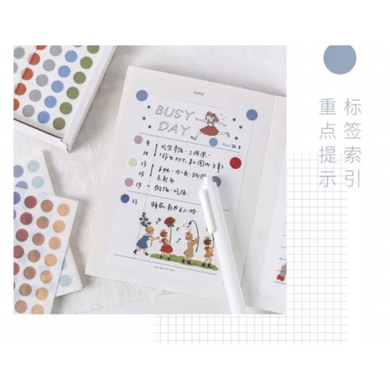 Sticker tròn đánh dấu trang trí ST076