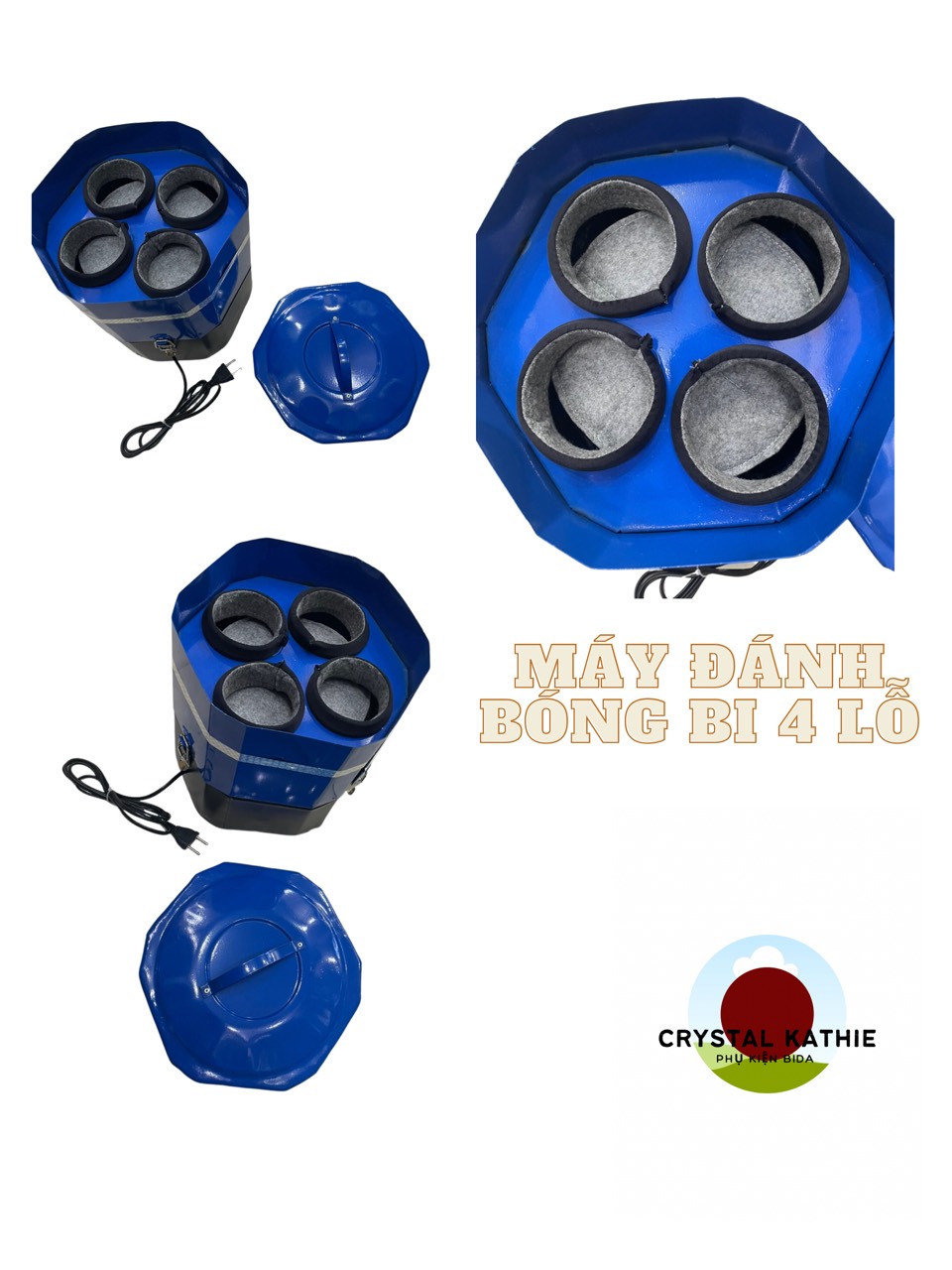 máy đánh bóng bi bida 4 lỗ