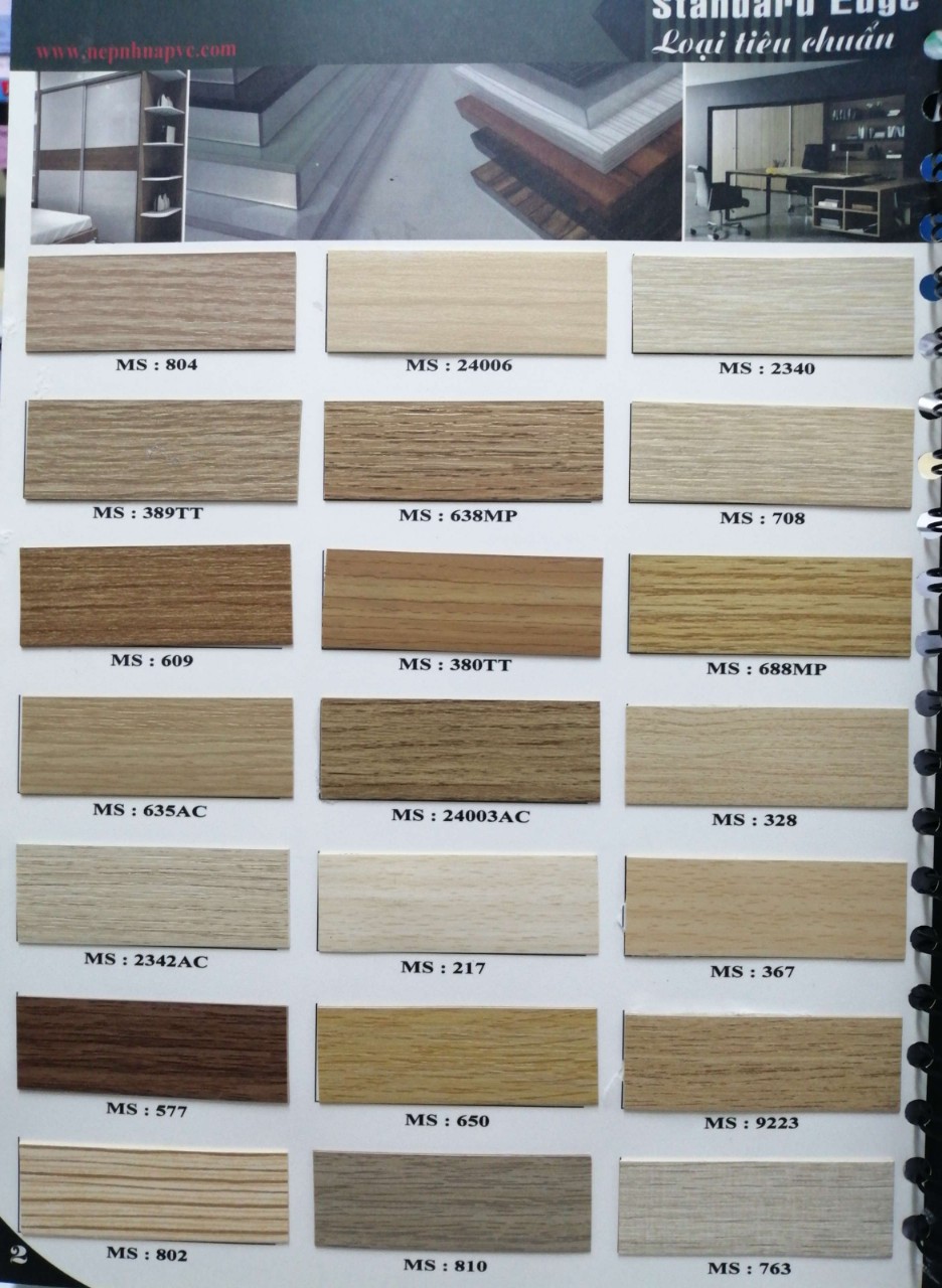 Chỉ nhựa dán cạnh PVC