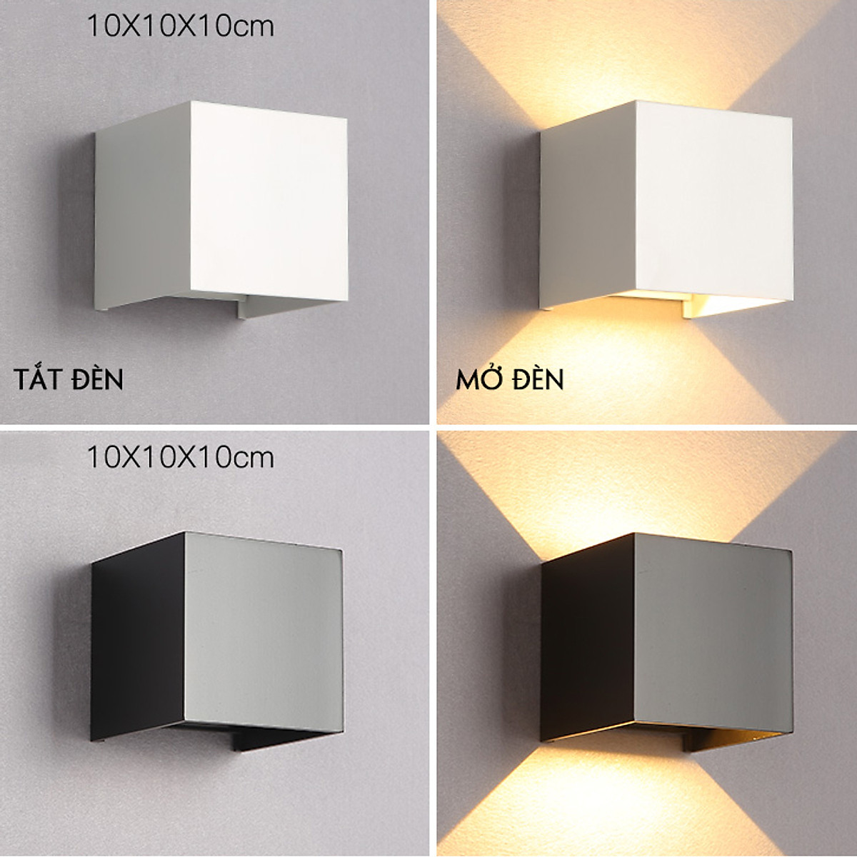 Đèn Led Hắt Tường 2 Đầu, Hắt 2 Đầu Hiện Đại