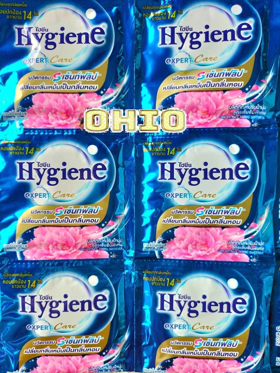 Combo 5 dây (60 gói) nước xả Hygiene 20ml Thái Lan