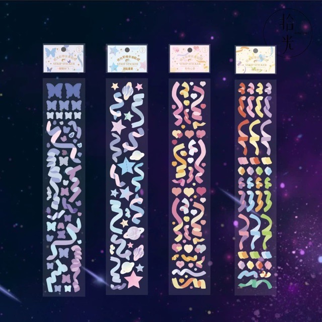 Dây stickers confetti Dùng Để Trang Trí Kpop Journal