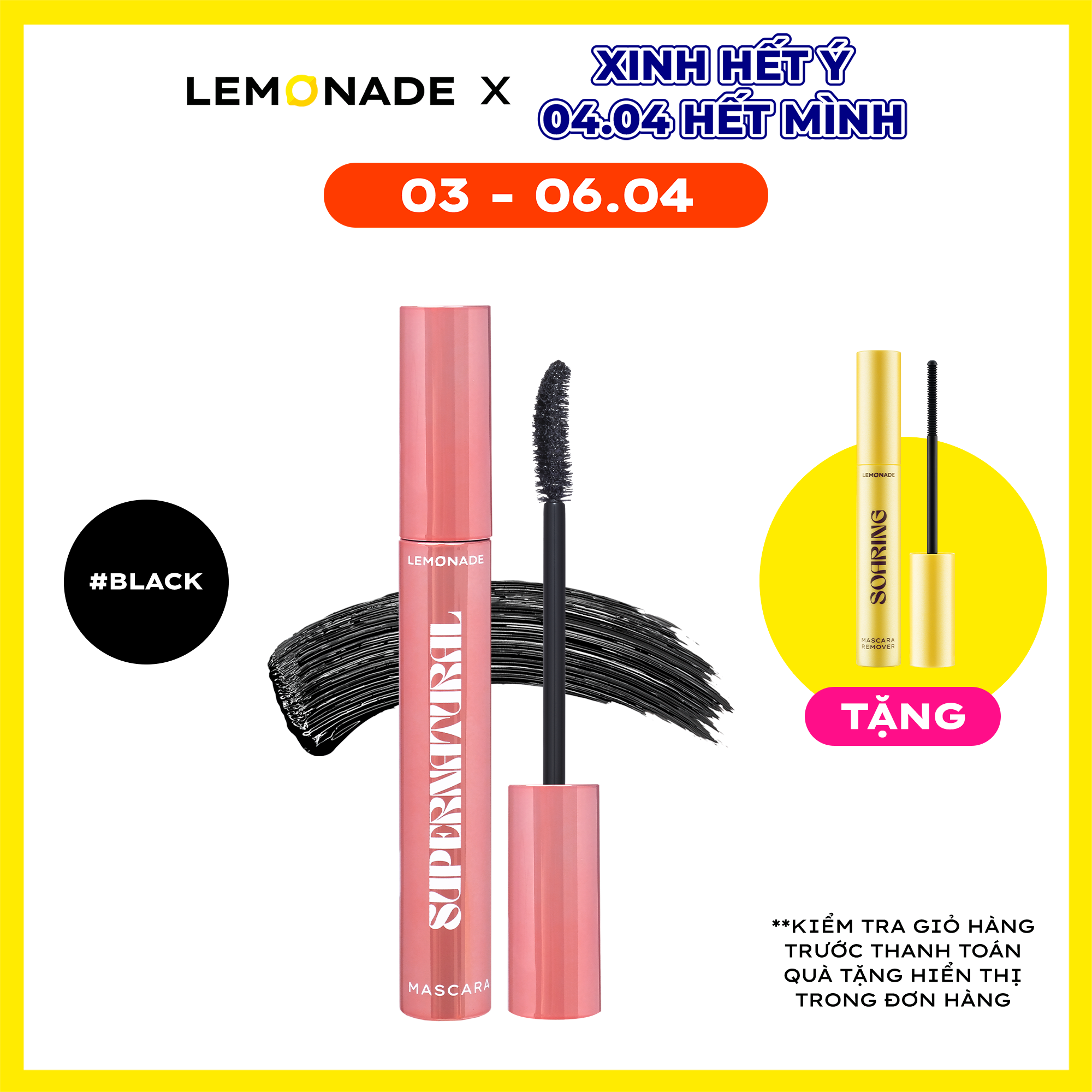 [Voucher] Chuốt mi Lemonade SuperNatural Mascara 7.5g