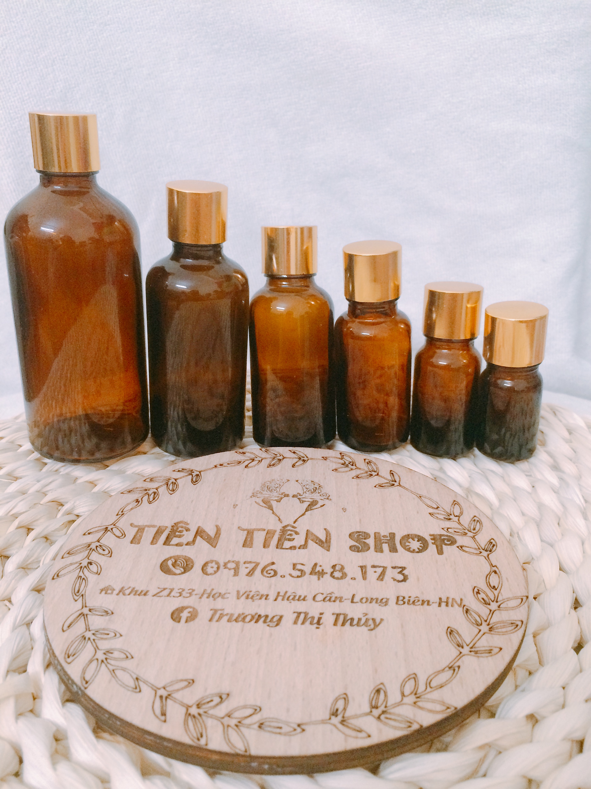 Bộ lọ thuỷ tinh 10ml, 20ml, 30ml, 50ml