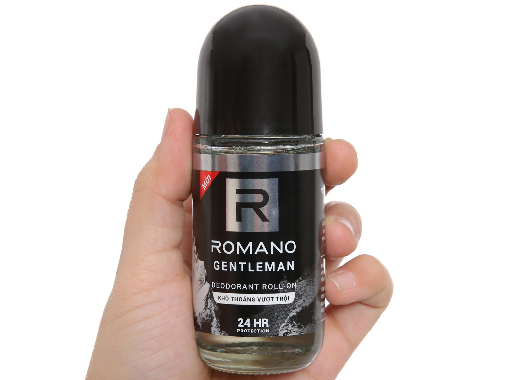 [HCM]Lăn khử mùi Romano Gentleman chai 50ml