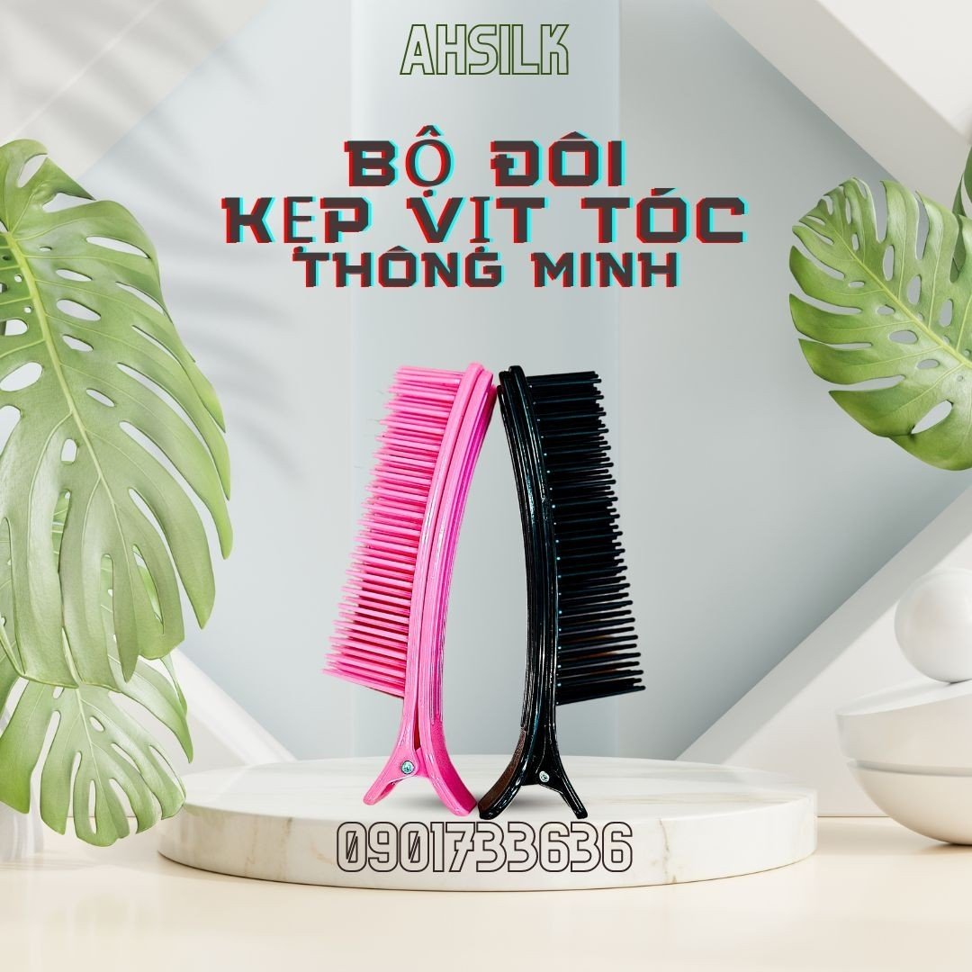 Kẹp Mỏ Vịt, Kẹp Vịt Làm Tóc- Chia Tóc, Cố Định Tóc Khi Uốn, Duỗi Tóc