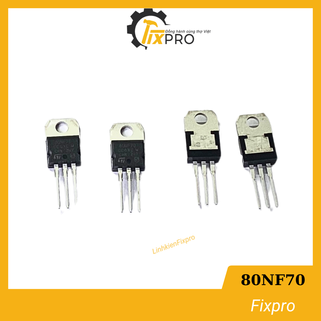 Mosfet 80NF70 80A 70V tháo máy.