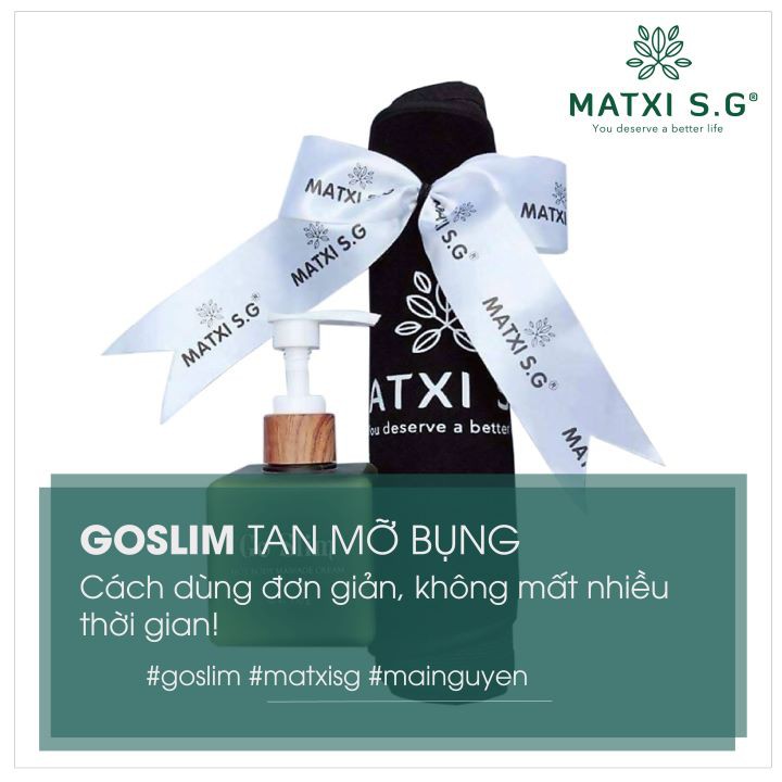Kem Tan Mỡ GoSlim + Tặng Đai Nịt Bụng Cao Cấp (Mẫu Mới N.hất)