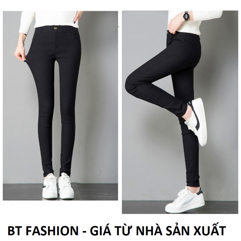 Quần Dài Nữ Kaki Thun Coton Co Dãn Mạnh BT Fashion (Q.Bố) JE01