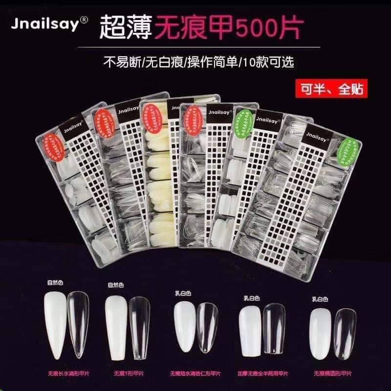 Móng úp vuông màu đục