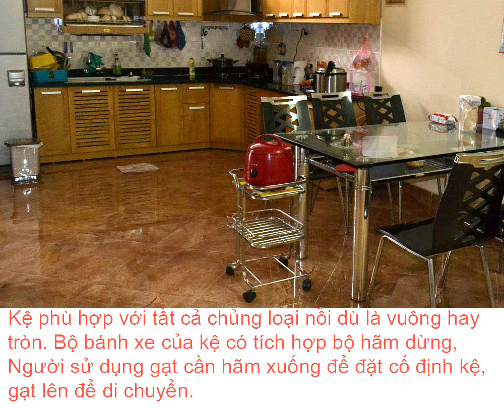 Kệ để nồi cơm điện cho bàn ăn