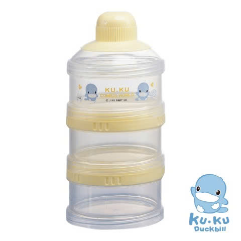 [Cao Cấp] Hộp Chia Sữa Bột Cho Bé 3 Ngăn (Chính Hãng Kuku)