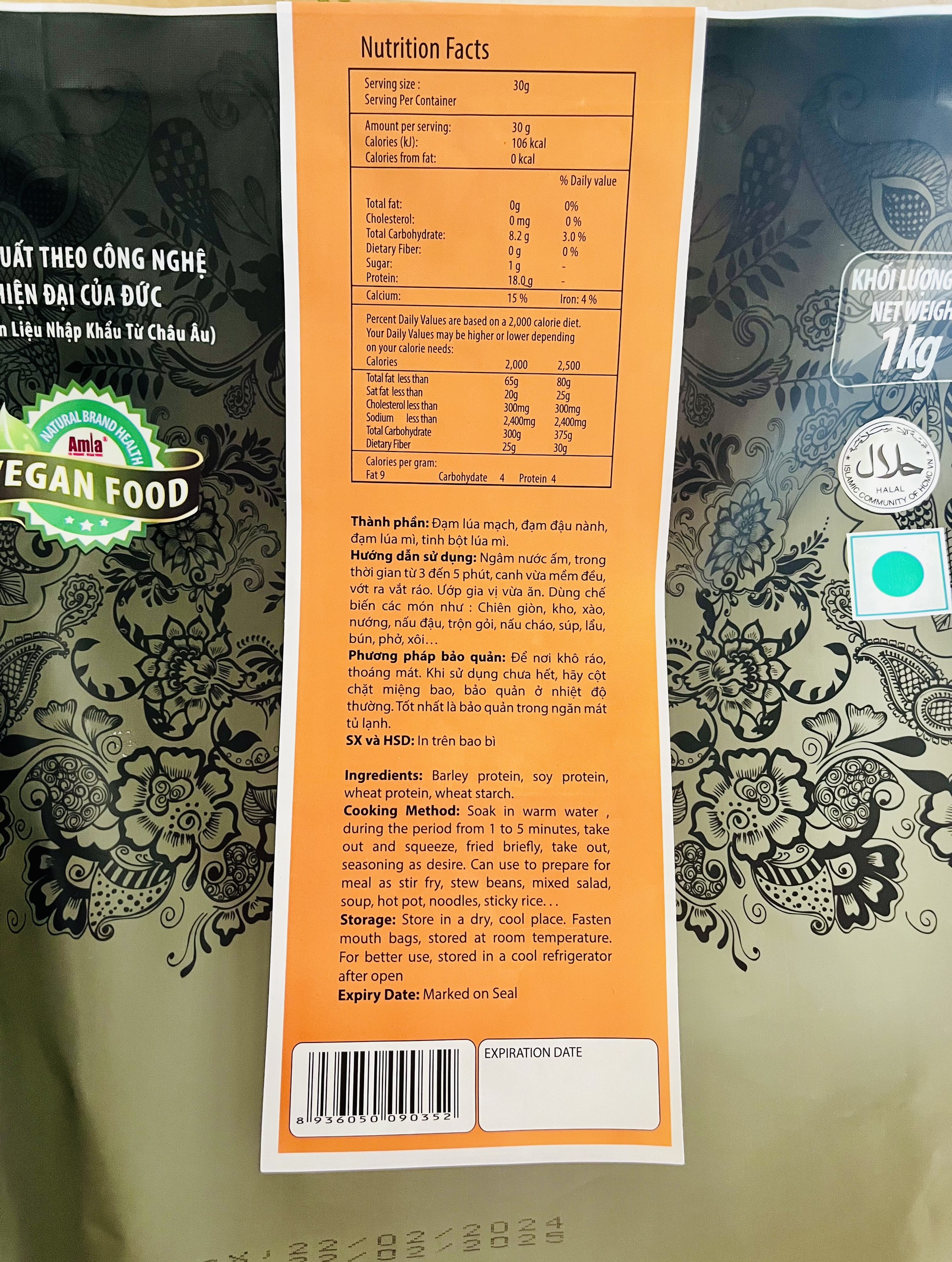 Sườn chay Amla vàng lát lớn gói (1kg)