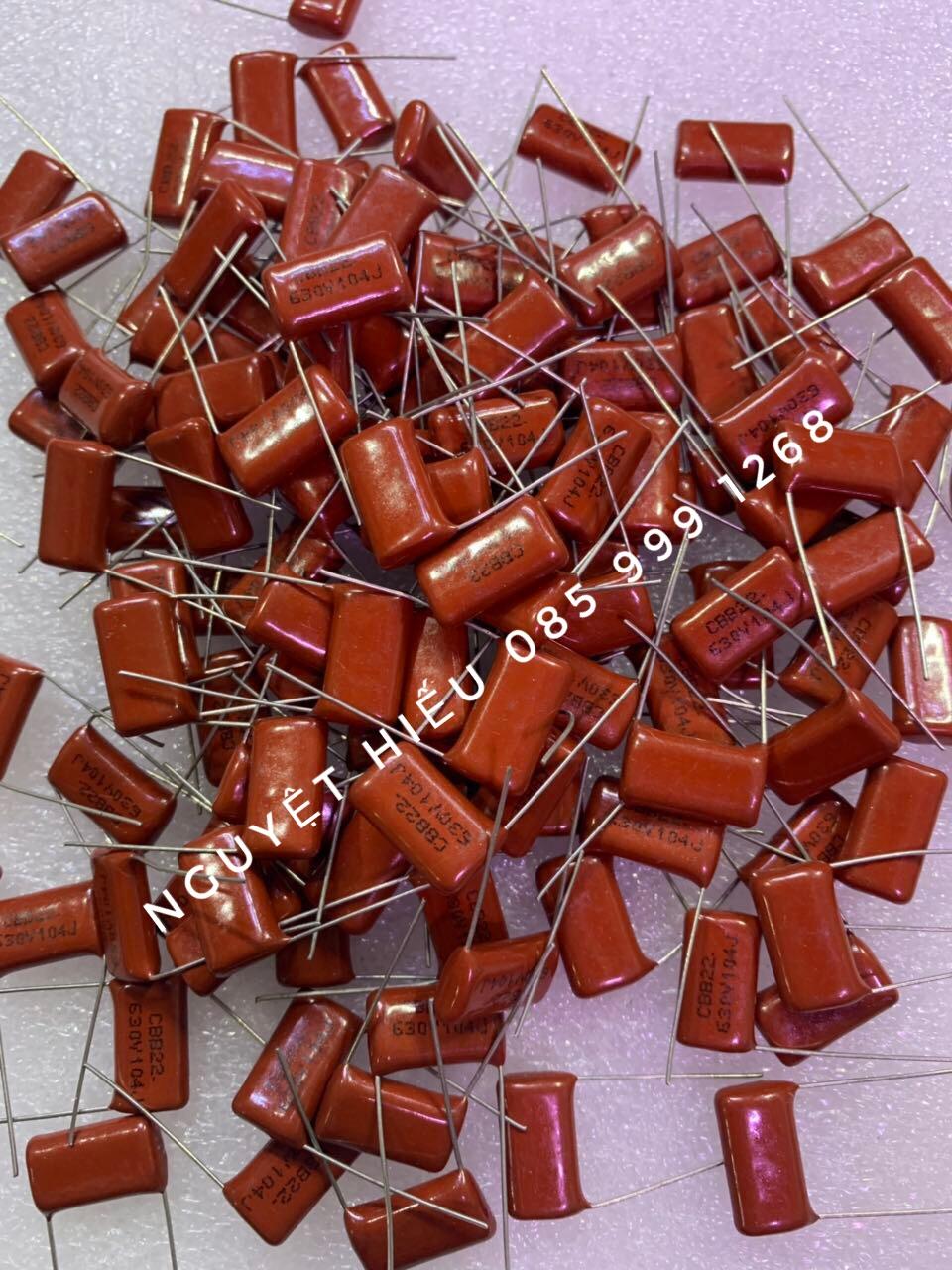 10 tụ điện 104 630V đáp ứng cao tần và điện áp cao