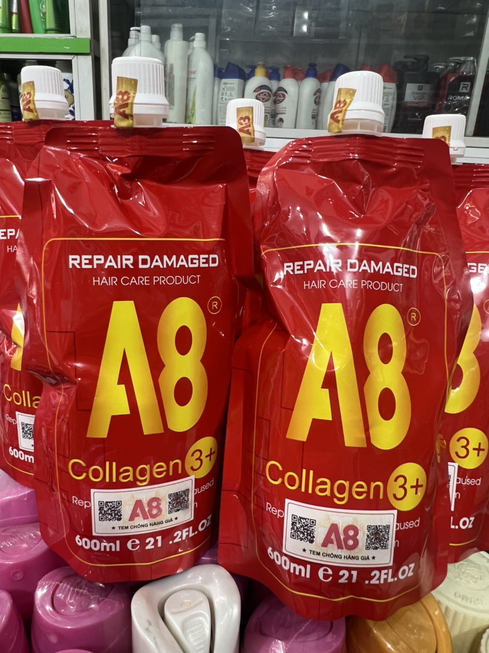 Hấp phục hồi tóc collagen a8 - 600ml