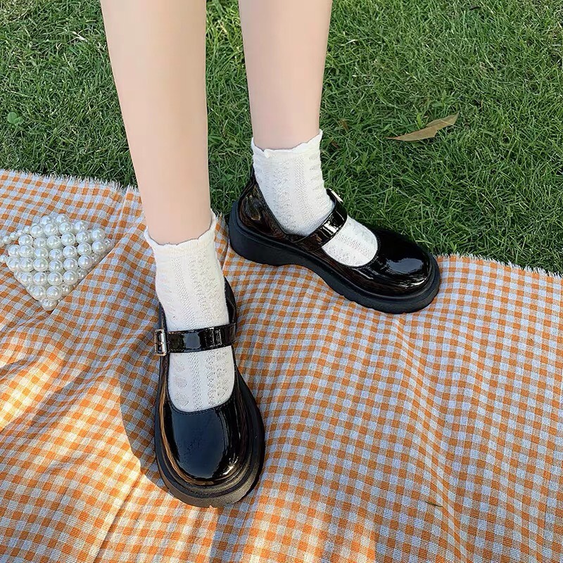 Giày nữ Mary Jane Vintage 5cm
