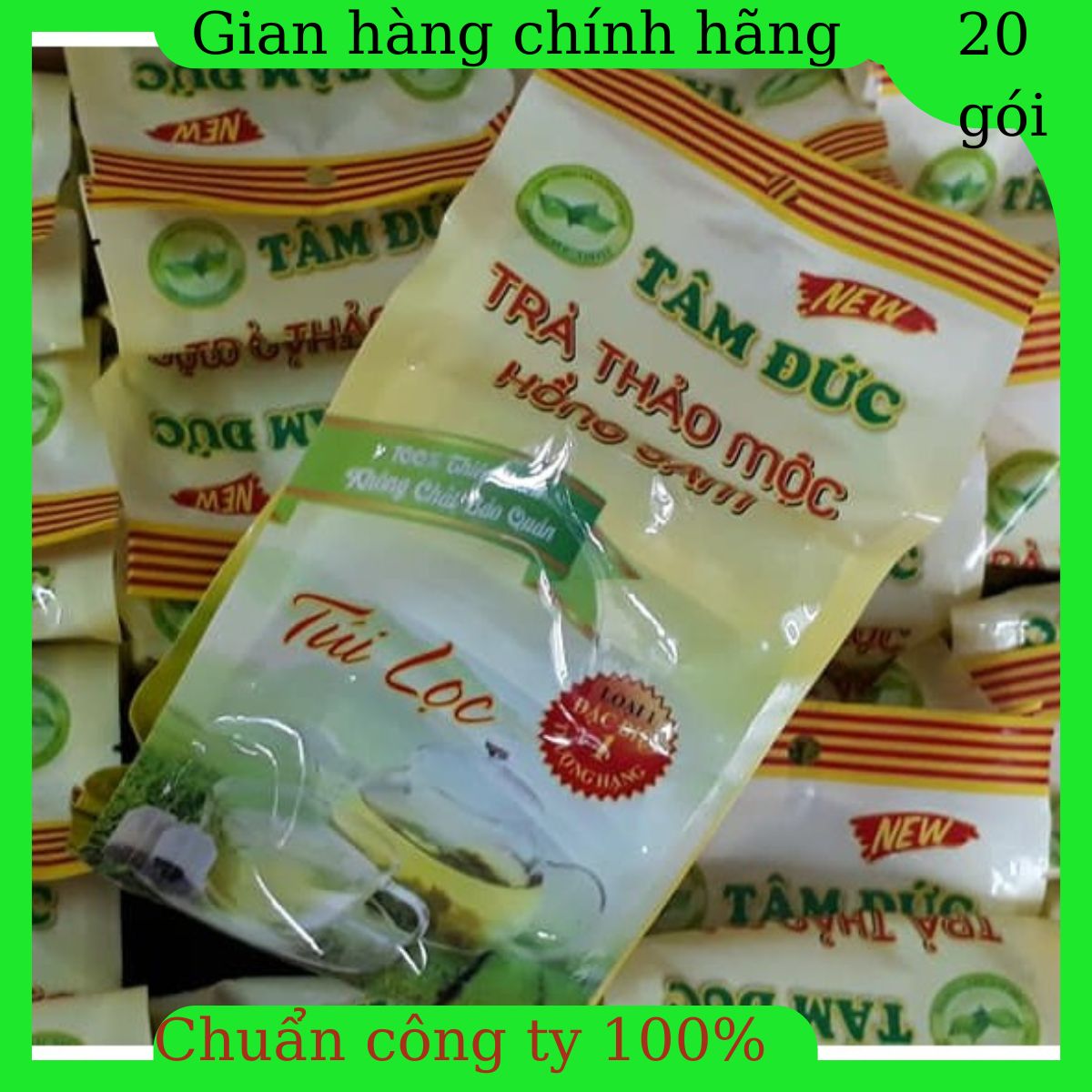 Trà Thảo mộc Hồng sâm Tâm Đức Trà túi lọc