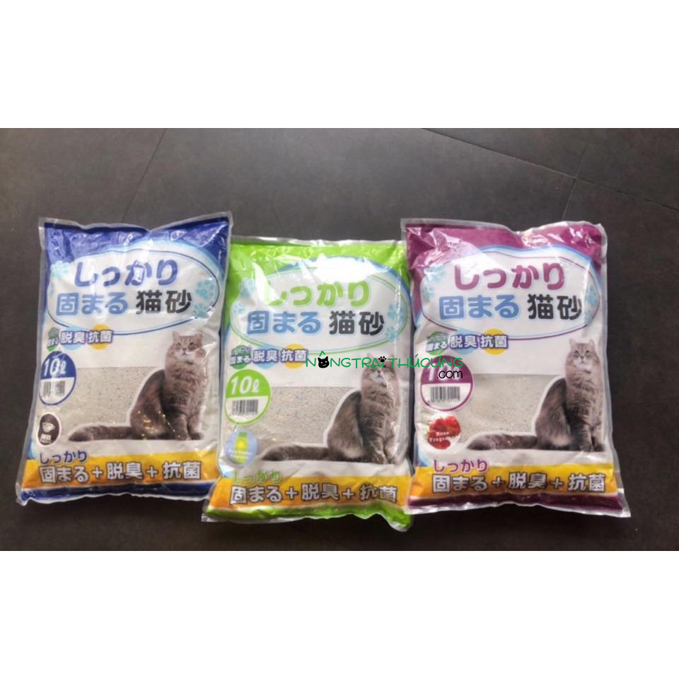 Cát vệ sinh cho mèo - Cát Nhật 10L - Cát Litter - [Bách Hoá Mẹ Hương]