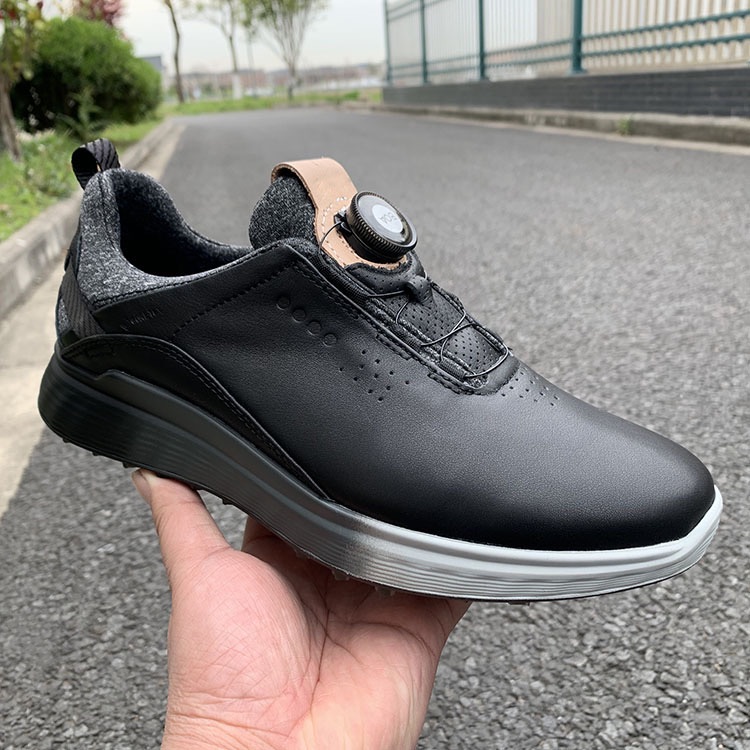 Giày golf ECCO nam đen núm vặn  - Model 2022