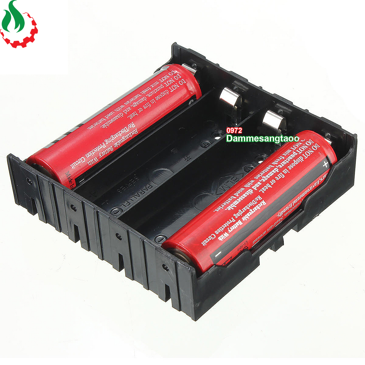 Đế pin 18650 có chân hàn