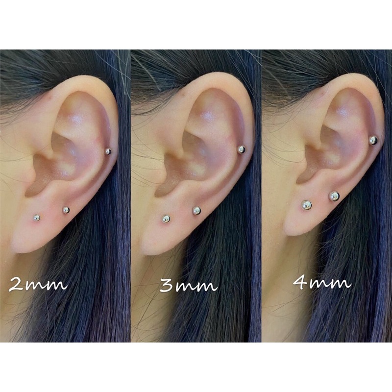 ĐỌC KĨ 1  CHIẾC khuyên thép y tế 2 đầu bi