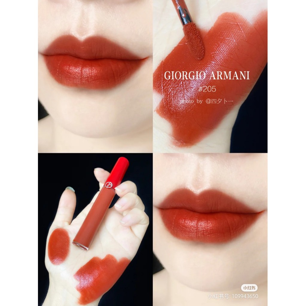 Son Kem Giorgio Armani Lip Maestro Liquid Lipstick - 205 Flamma 