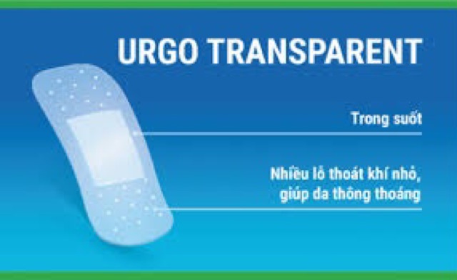 Băng cá nhân Urgo Durable / Transparent - Transparent-Trong100