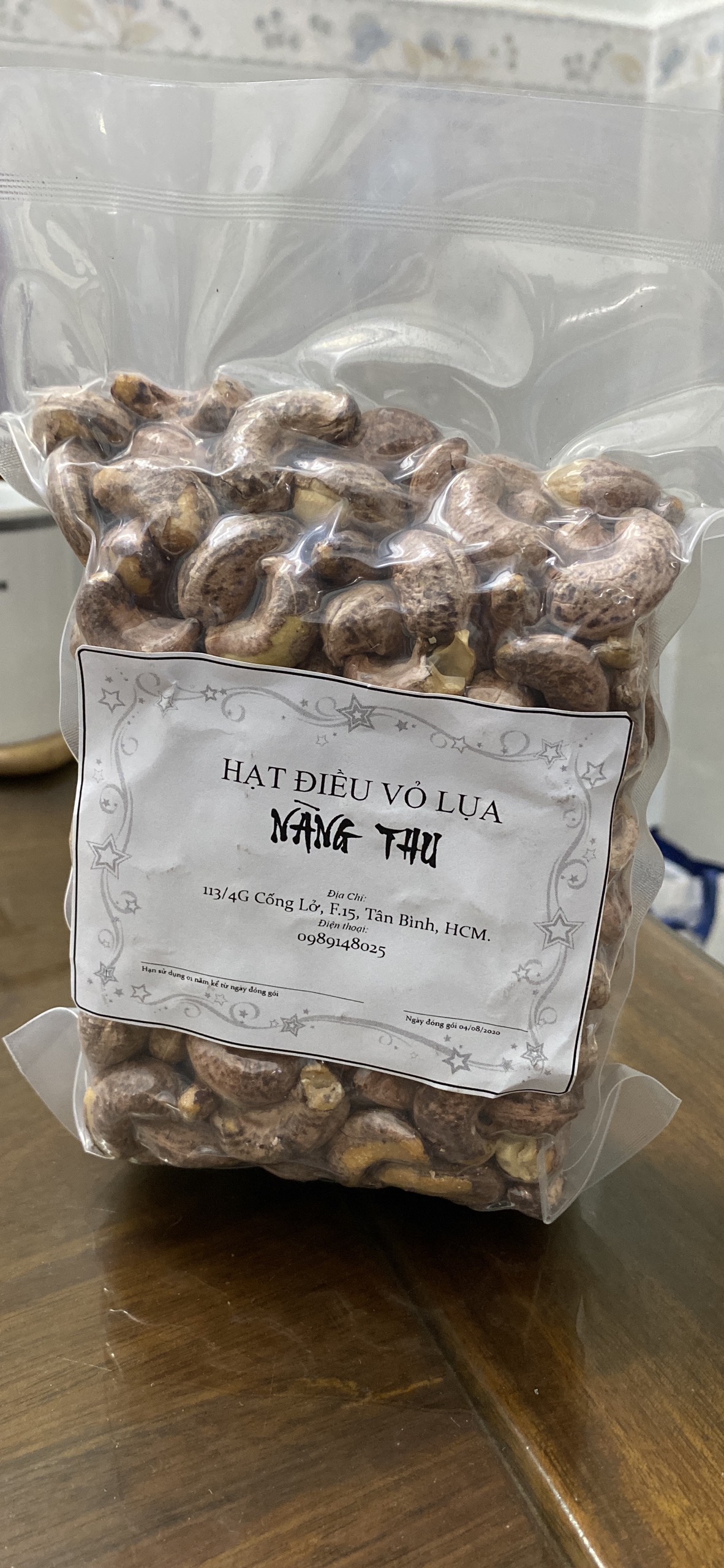 Hạt điều vỏ lụa loại 1 -  gói 500gr