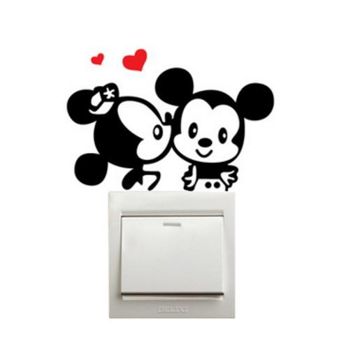 Set 4 Decal Dán ổ Điện Xinh Xắn
