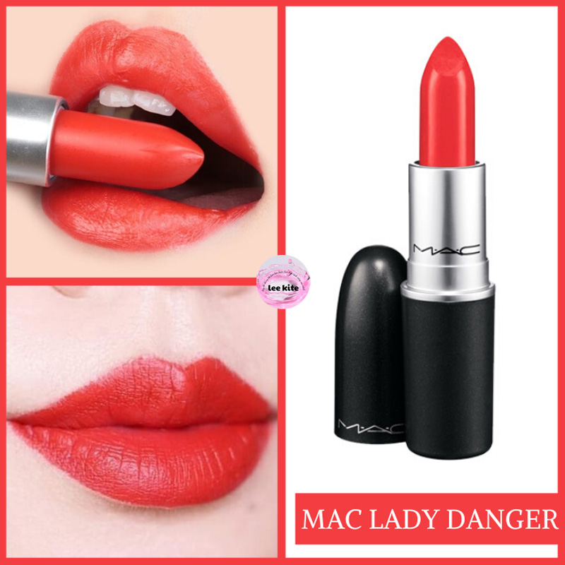 Son MAC Lady Danger 607 - Màu Đỏ Cam (Dòng Matte)