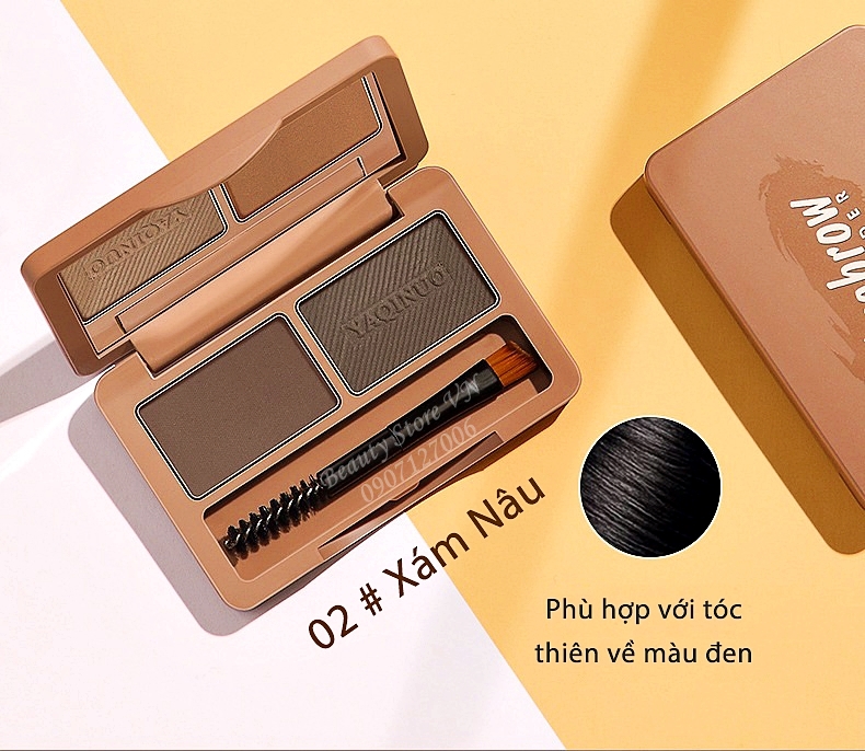 [KÈM CỌ💋] Set Bột Kẻ Chân Mày 2 Màu Đa Năng Cao Cấp