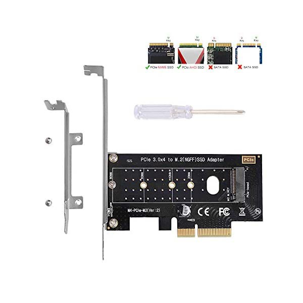 card pci M Key M.2 NVME SSD to PCI-e 3.0 x4 Host Controller Expansion Card