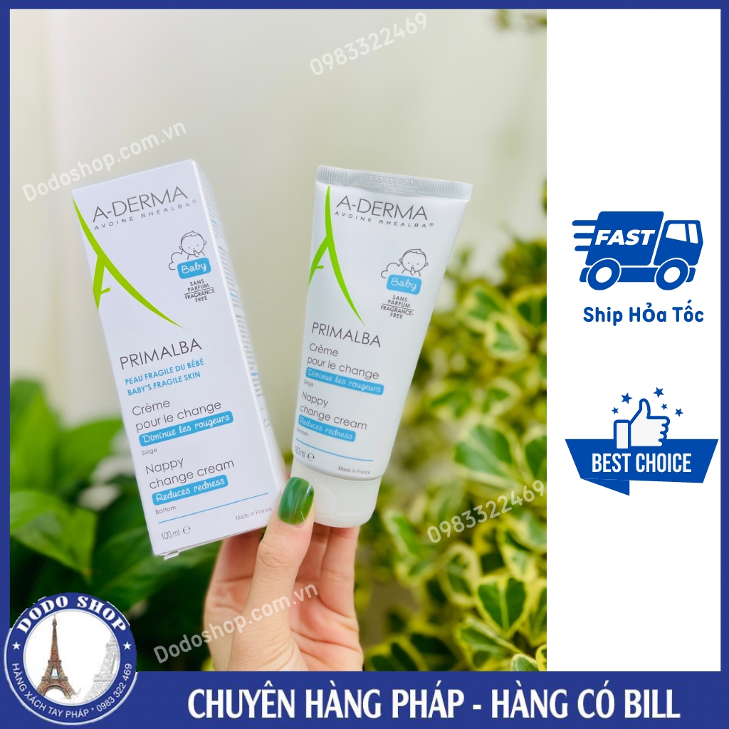 Kem hăm Aderma primalba ngăn ngừa hăm tã, giúp mông bé thông thoáng mịn màng cho bé từ sơ sinh,Kem hăm A-derma primalba_Dodoshop.com.v
