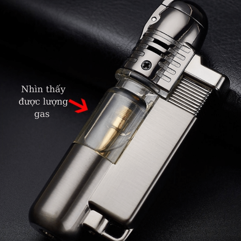 Bật Lửa Vỏ Kim Loại HB-863 Dùng Gas Lửa Tia
