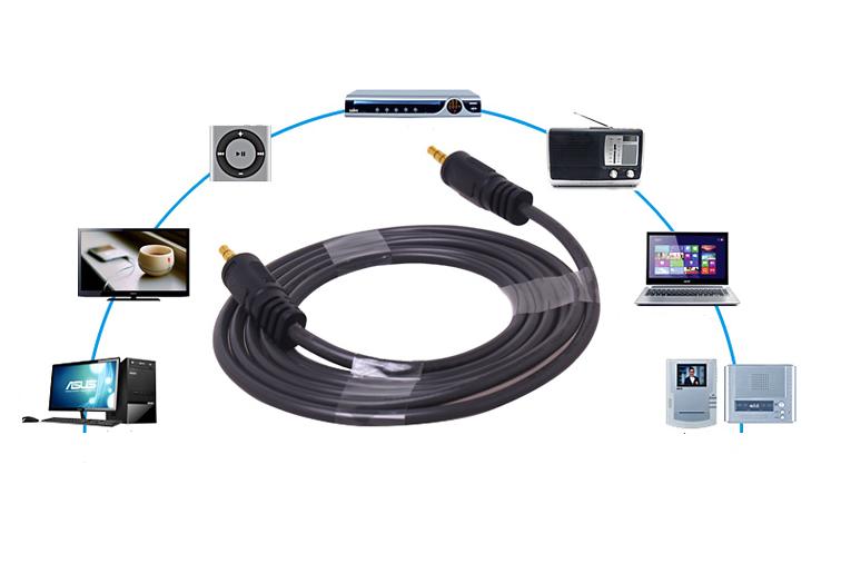 Cáp loa 2 đầu 3.5 dài 1.5M Dtech DT6220